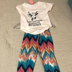 Girls 2 pc pant and top size 5/6